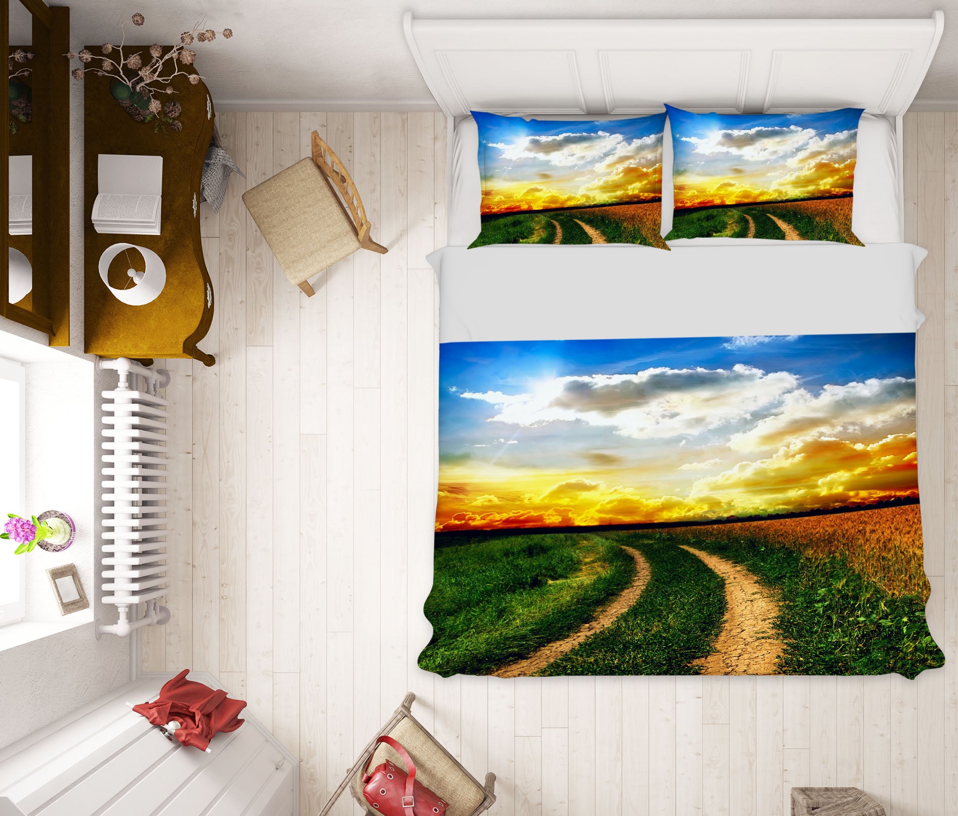 3D Path Cloud 15212 Bed Pillowcases Quilt