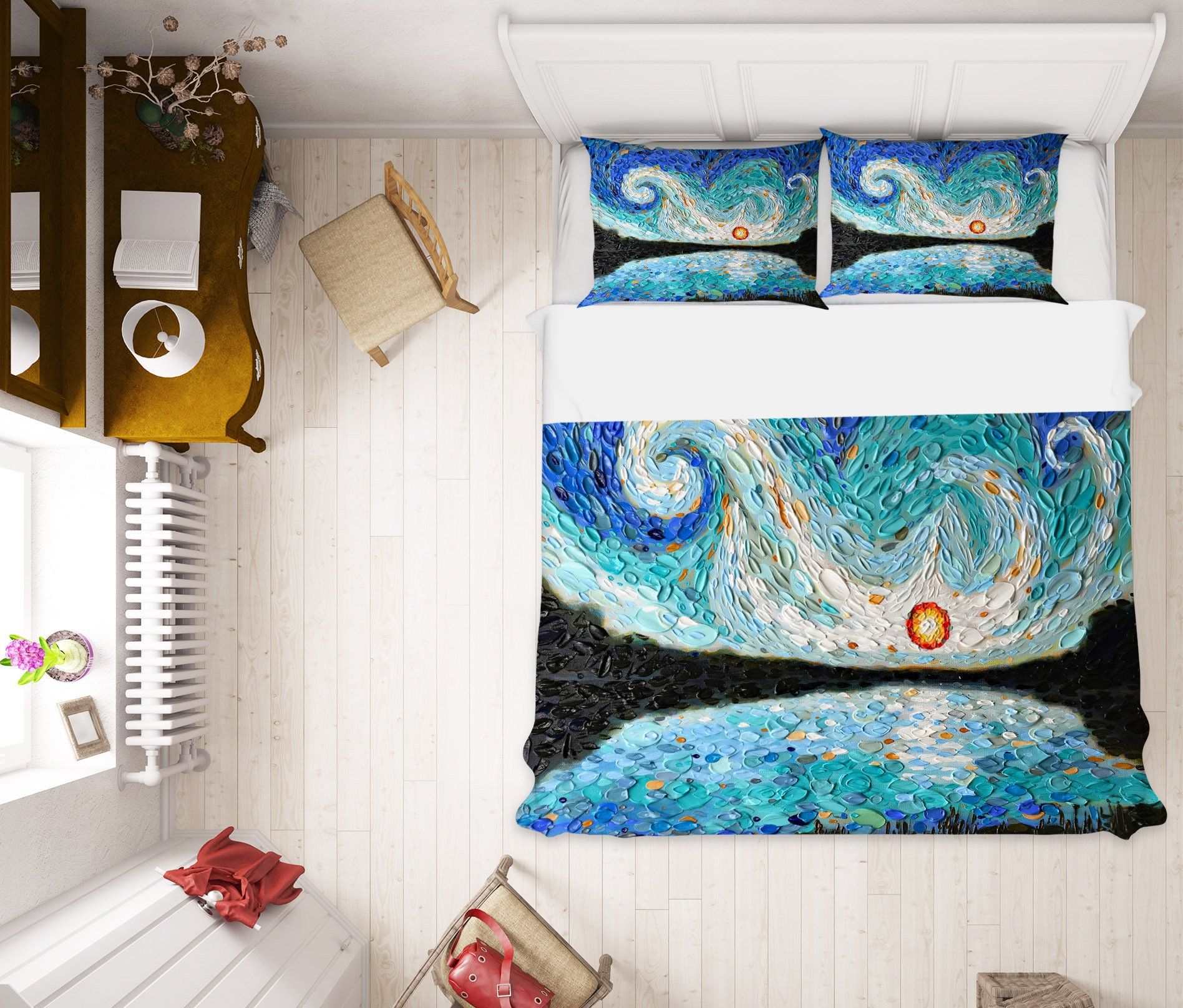 3D Abstract Art Painting 2018 Dena Tollefson bedding Bed Pillowcases Quilt Quiet Covers AJ Creativity Home 
