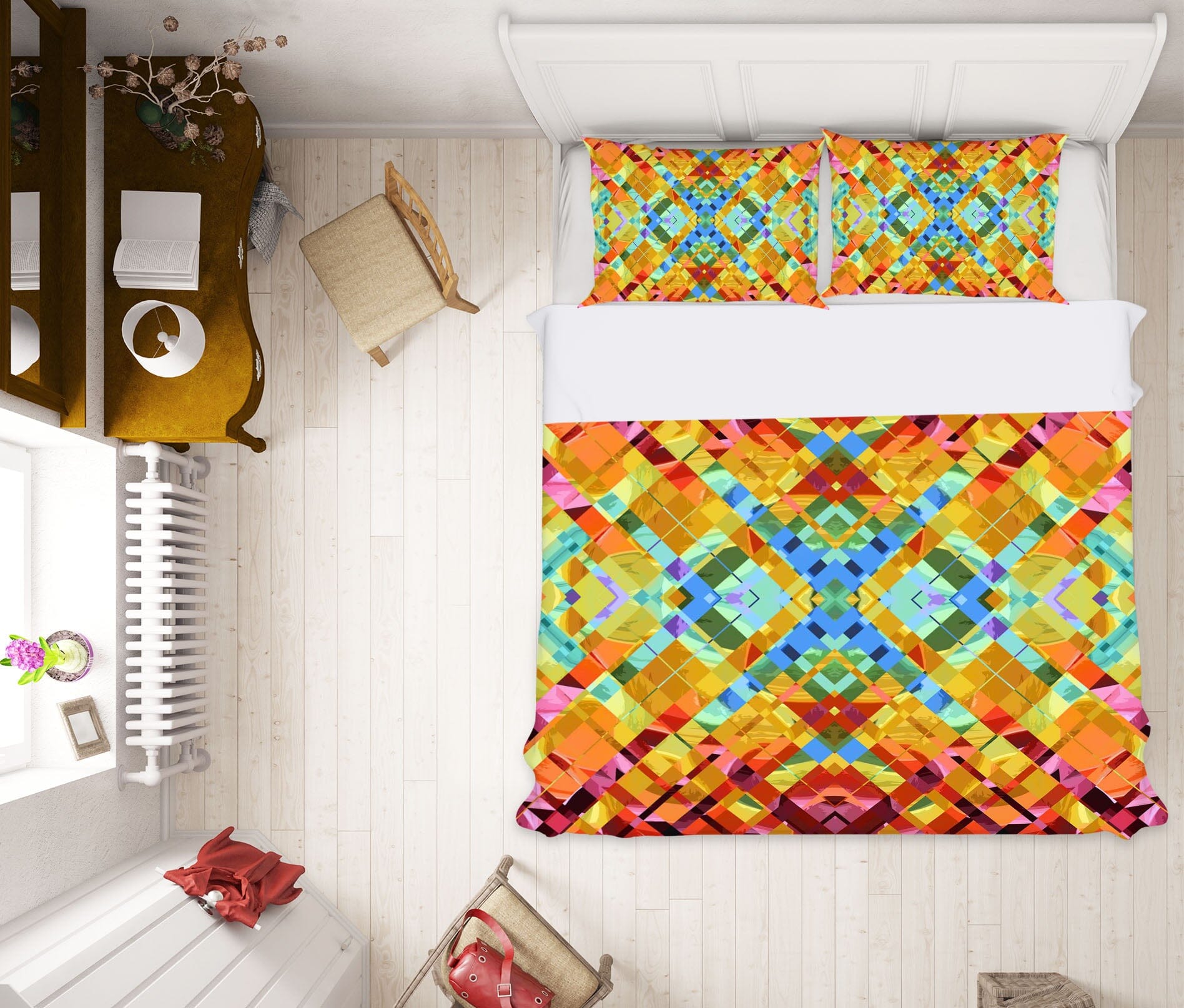 3D Color Weave 2002 Shandra Smith Bedding Bed Pillowcases Quilt Quiet Covers AJ Creativity Home 