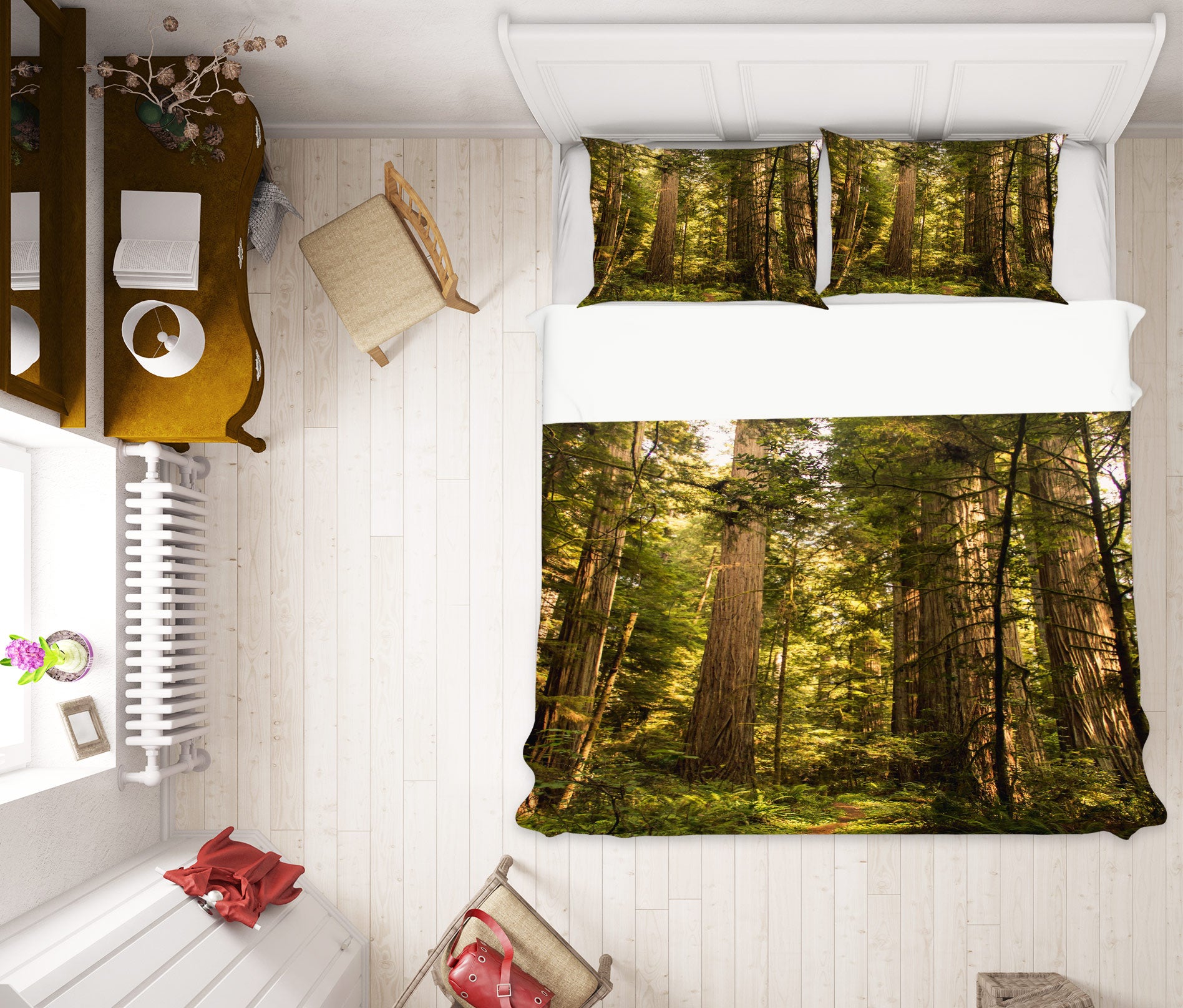 3D Forest 16127 Bed Pillowcases Quilt