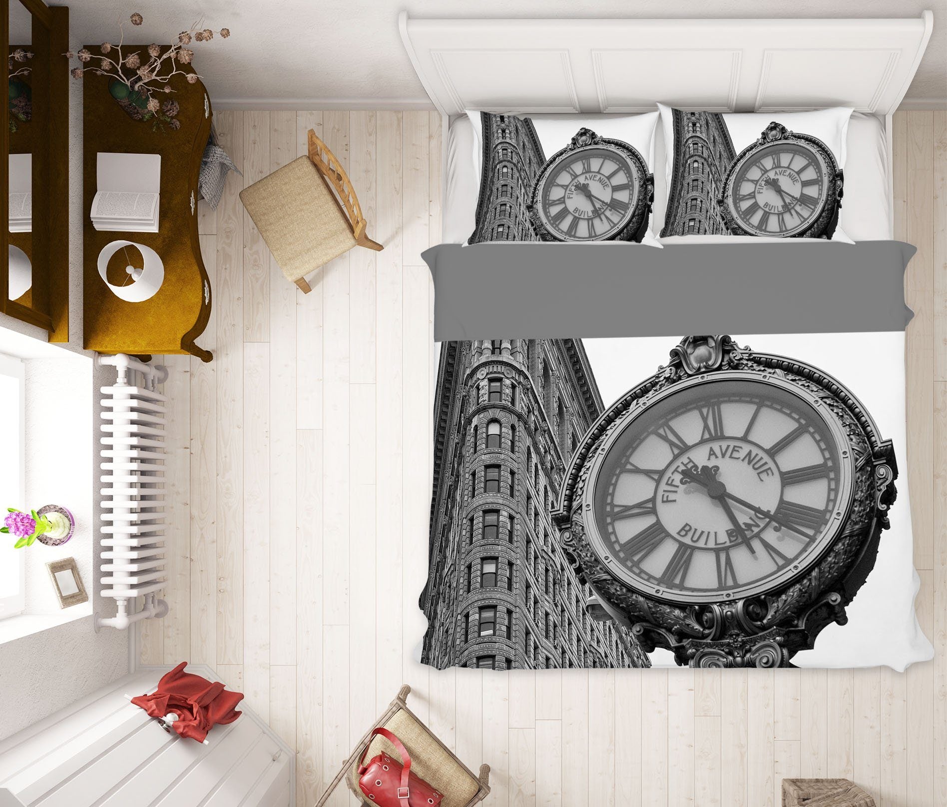 3D Alarm Clock 2123 Marco Carmassi Bedding Bed Pillowcases Quilt Quiet Covers AJ Creativity Home 