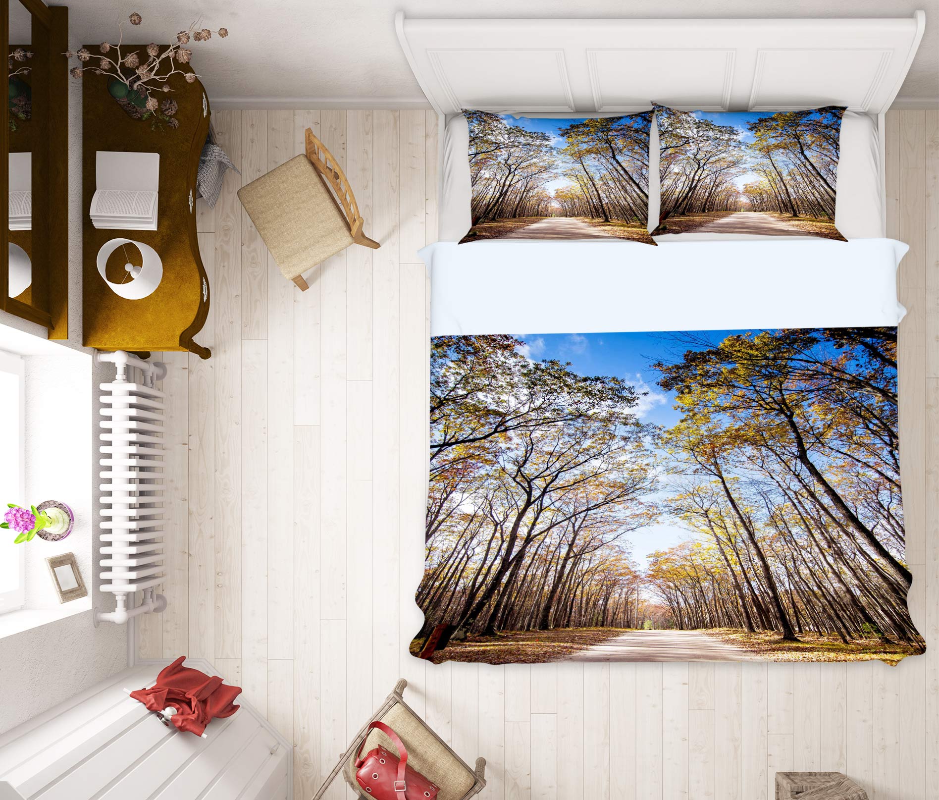 3D Forest 59167 Bed Pillowcases Quilt