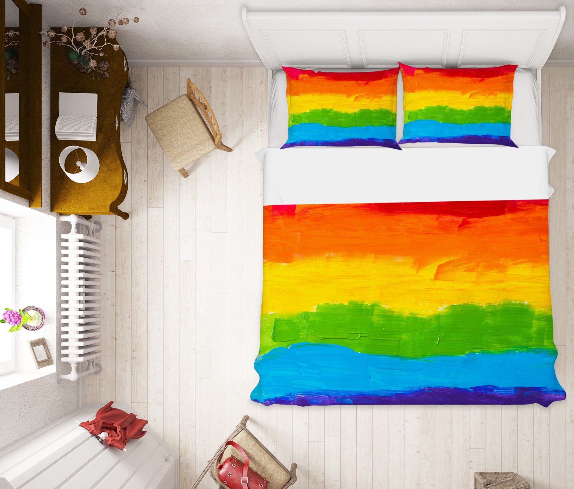 3D Colorful 63190 Bed Pillowcases Quilt