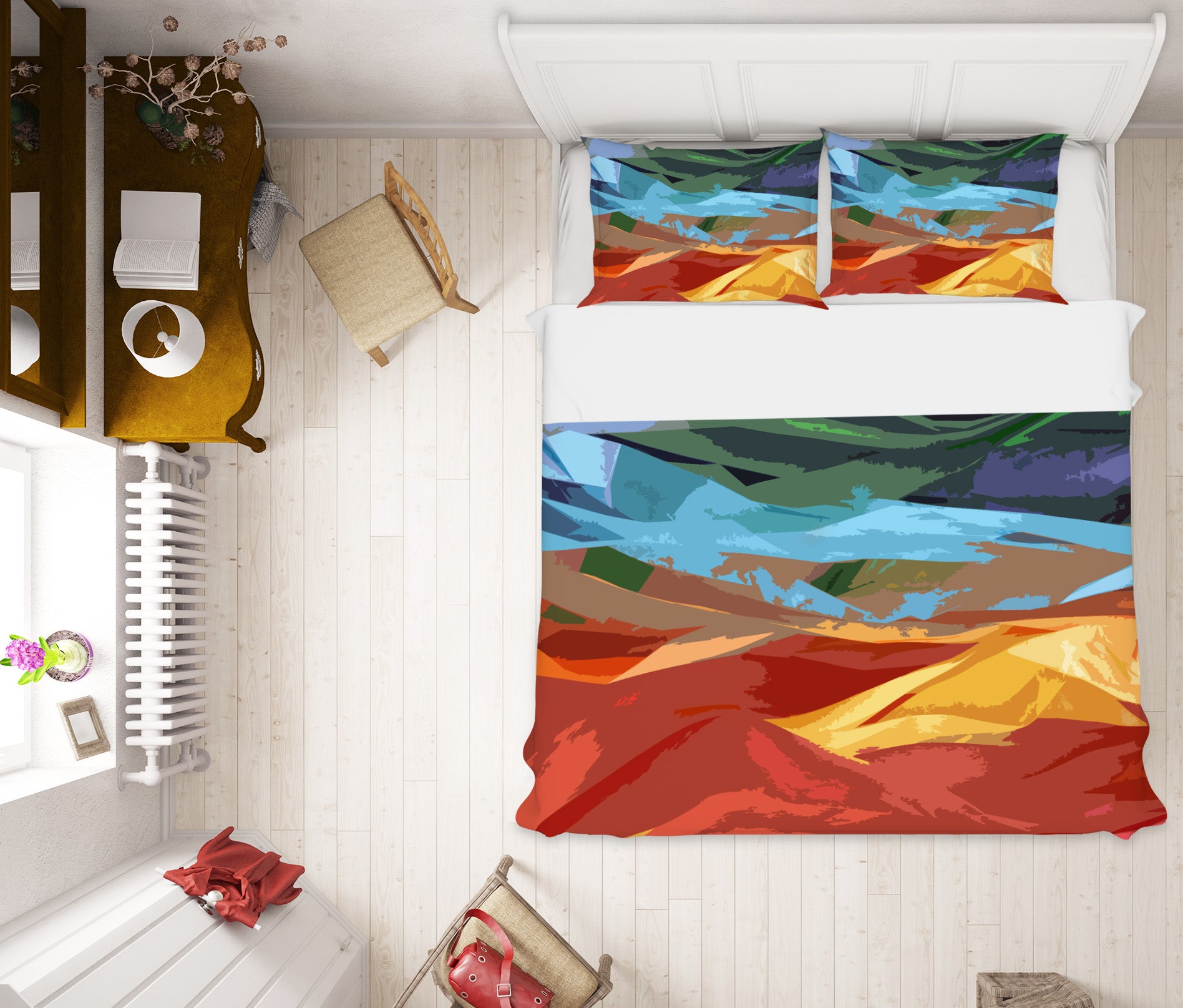 3D Colorful Mountains 70011 Shandra Smith Bedding Bed Pillowcases Quilt