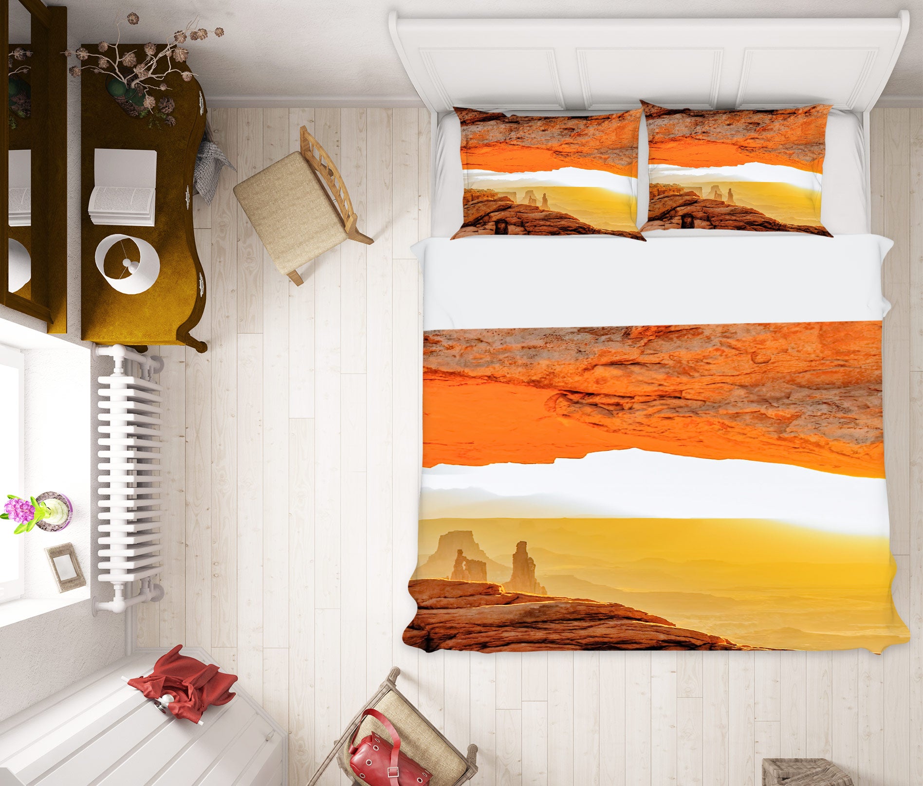 3D Rock Brown 8538 Beth Sheridan Bedding Bed Pillowcases Quilt