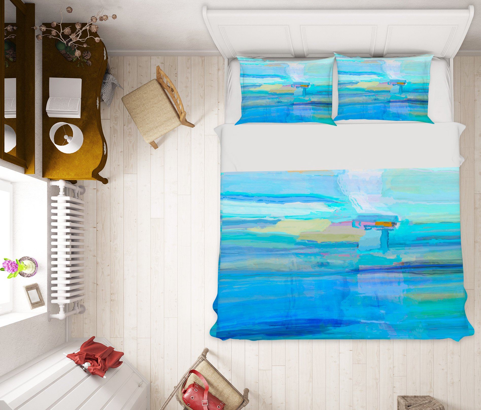 3D Blue Sea 2107 Michael Tienhaara Bedding Bed Pillowcases Quilt Quiet Covers AJ Creativity Home 