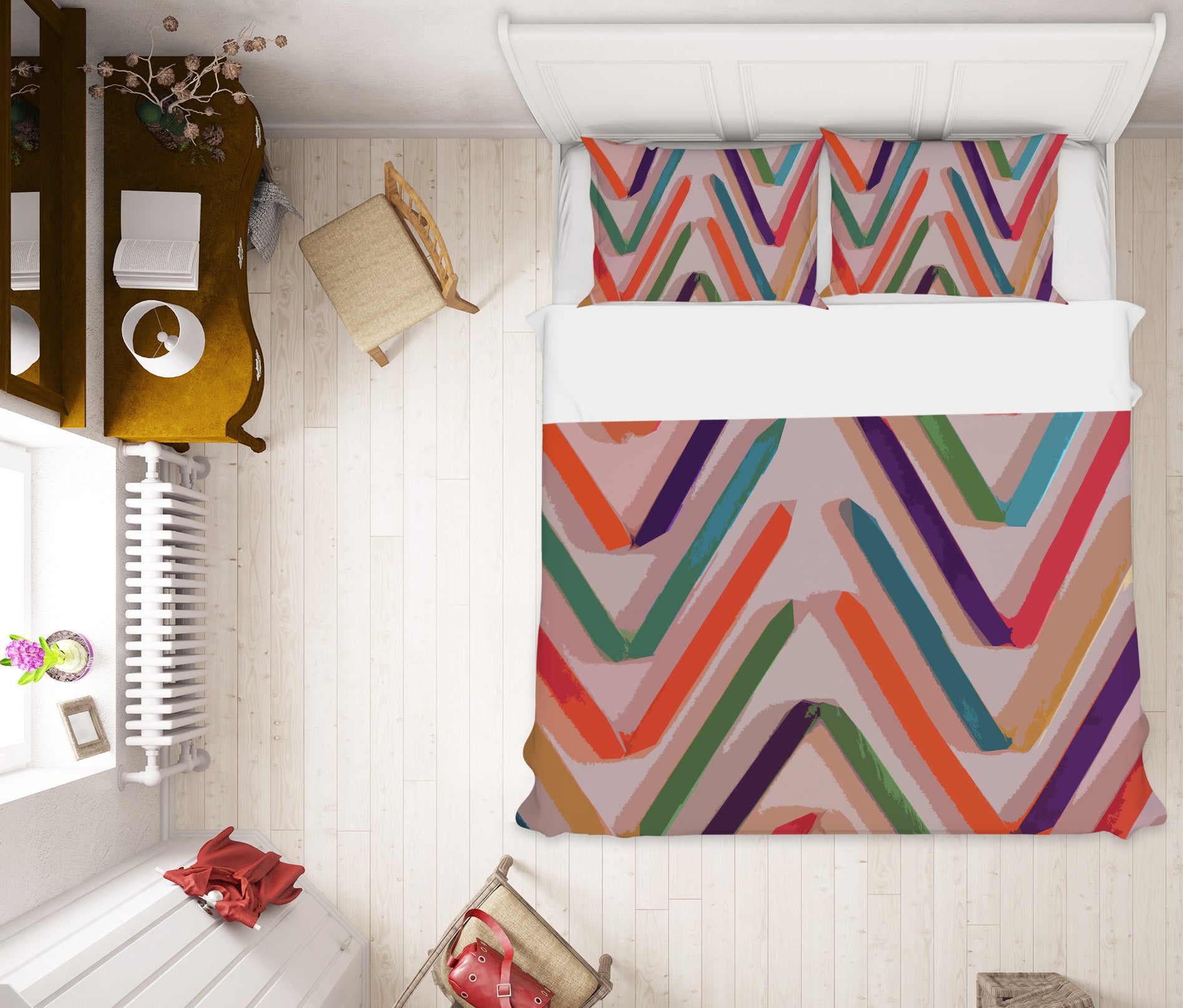 3D Wavy Lines 70032 Shandra Smith Bedding Bed Pillowcases Quilt