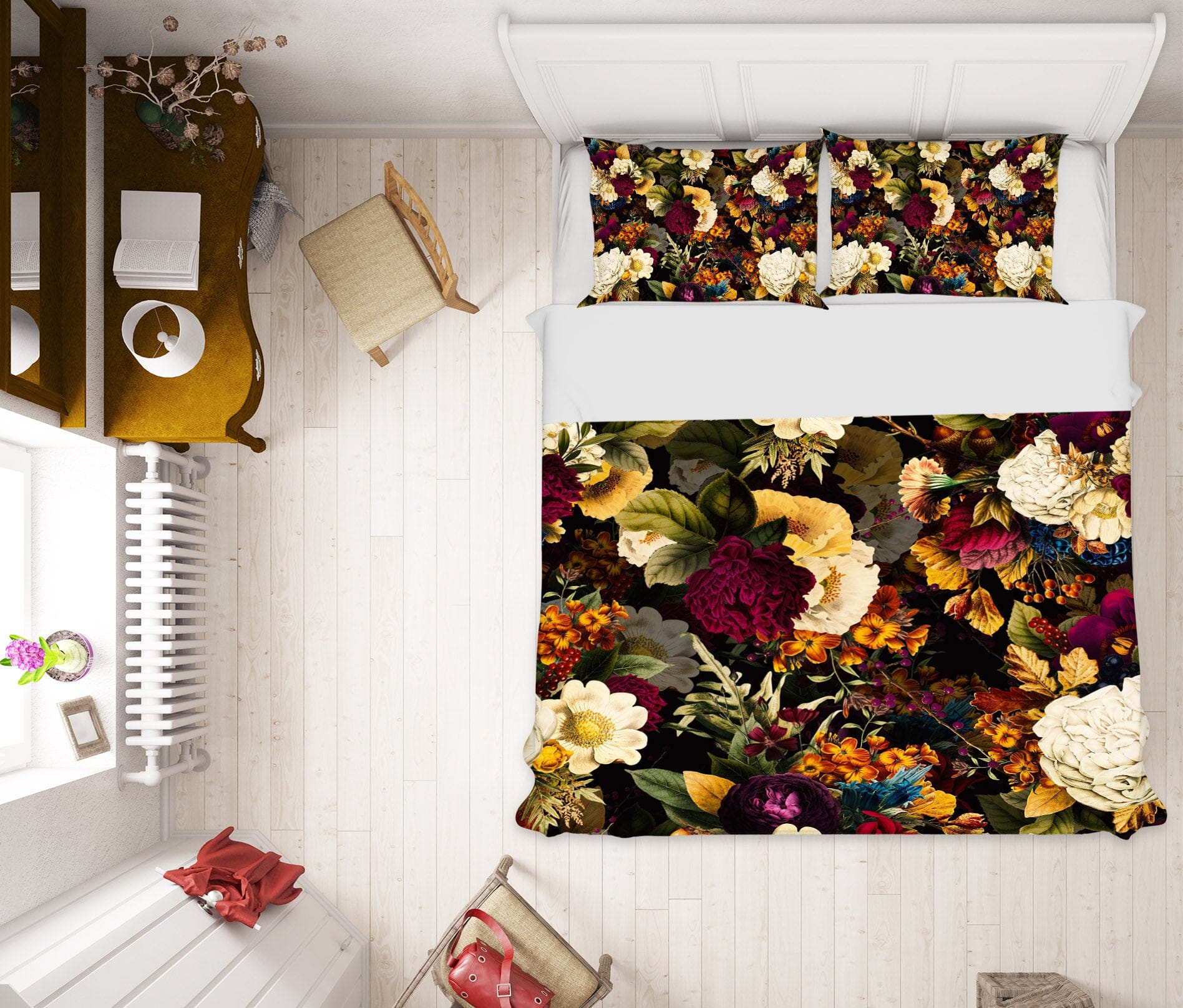 3D Red Peony 114 Uta Naumann Bedding Bed Pillowcases Quilt Quiet Covers AJ Creativity Home 