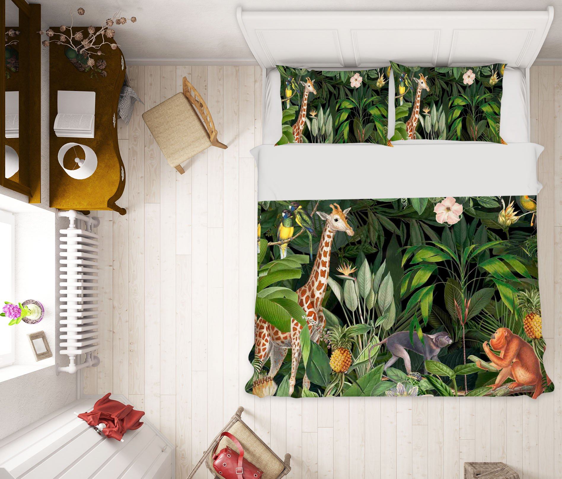 3D Animal Home 2136 Andrea haase Bedding Bed Pillowcases Quilt Quiet Covers AJ Creativity Home 