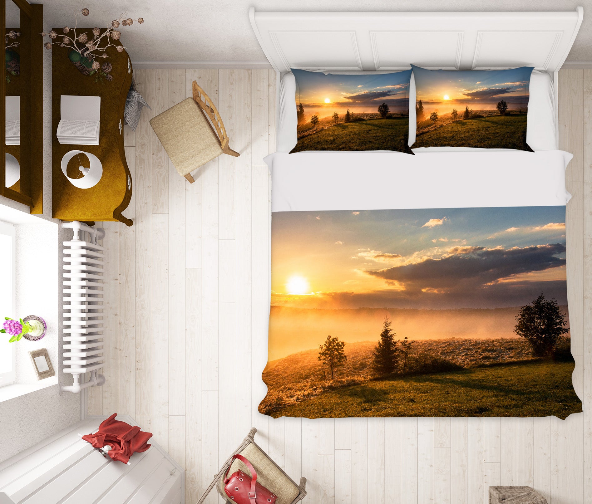 3D Sunrise 19137 Bed Pillowcases Quilt