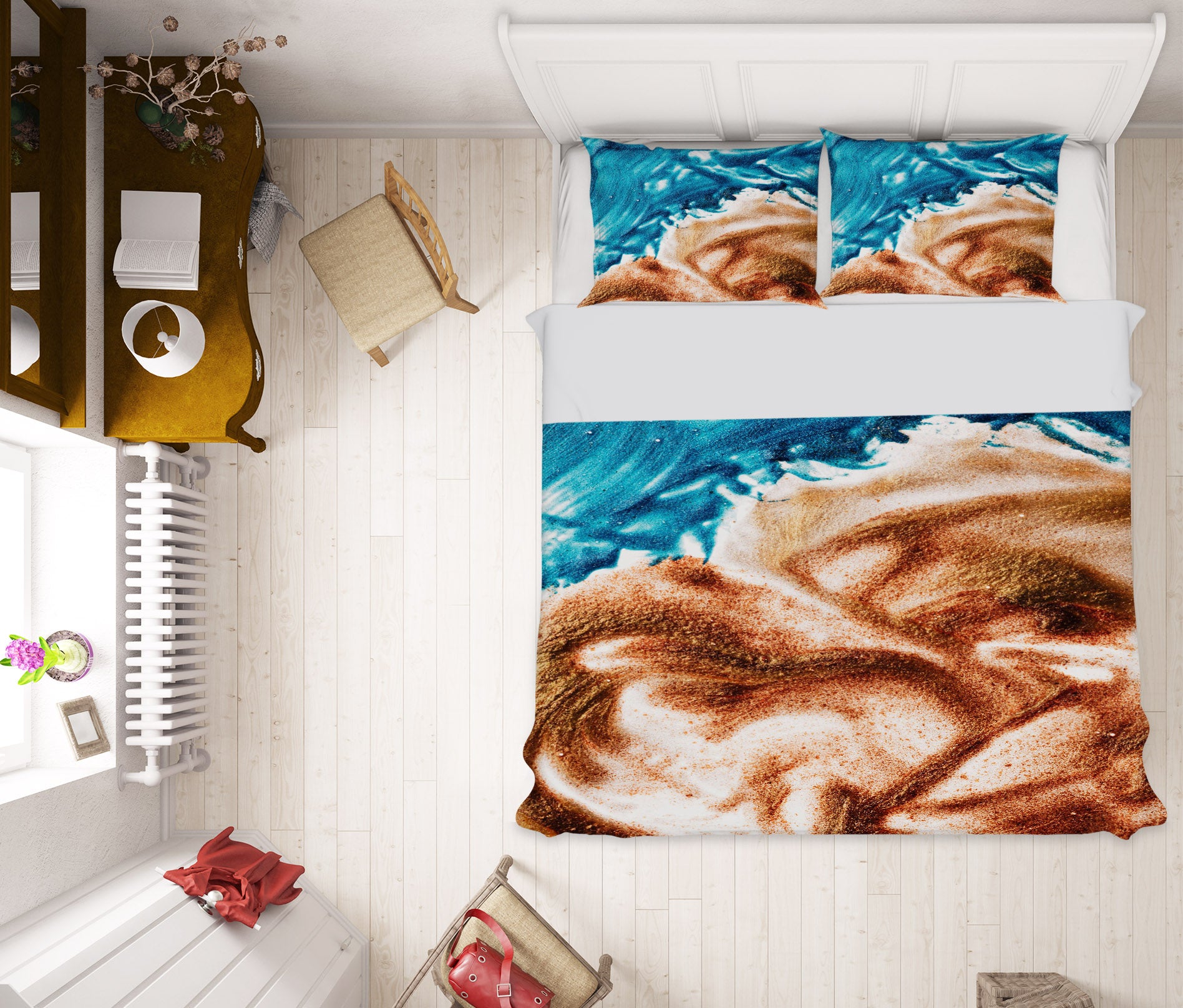 3D Sand Pattern 16072 Bed Pillowcases Quilt