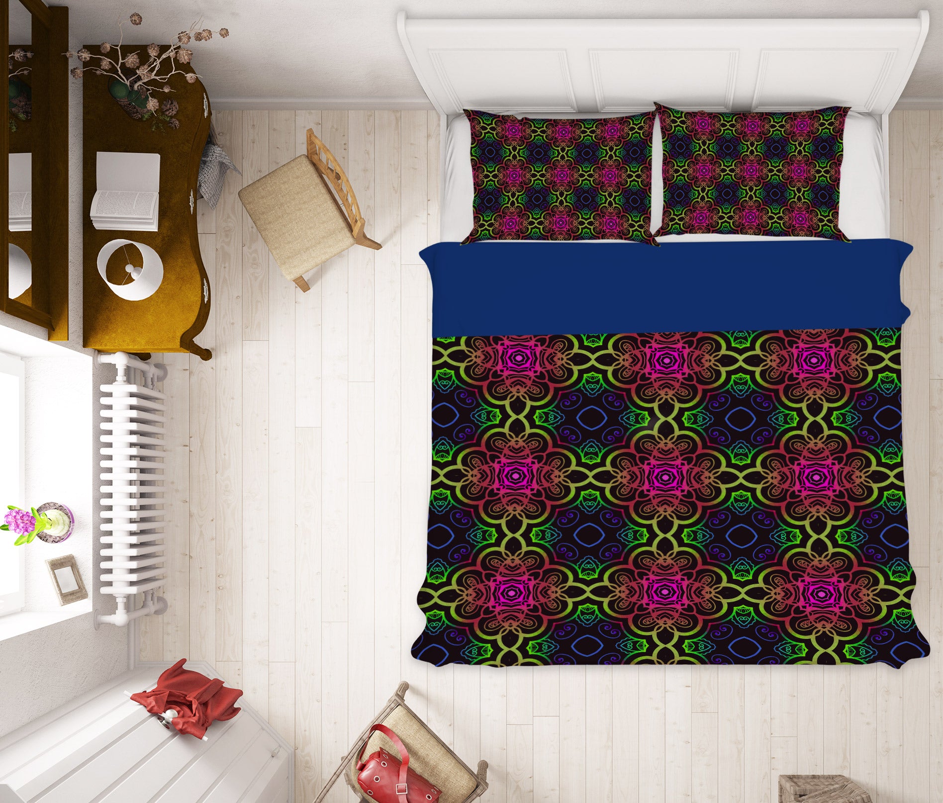 3D Pattern Lines 14035 Bed Pillowcases Quilt
