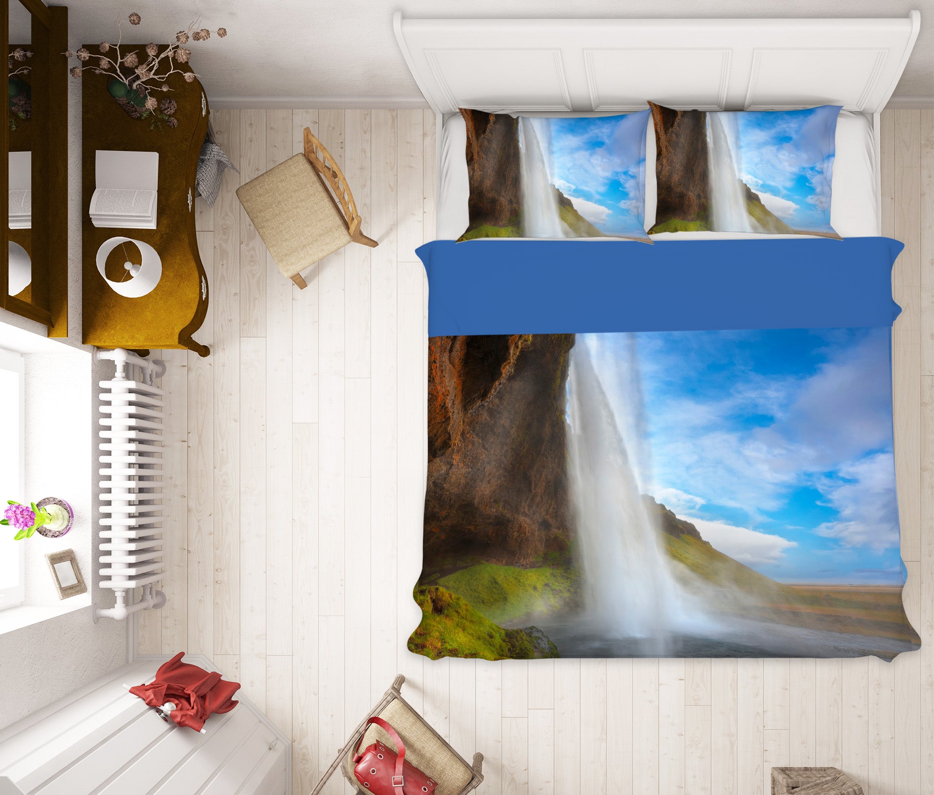 3D Great Falls 070 Marco Carmassi Bedding Bed Pillowcases Quilt