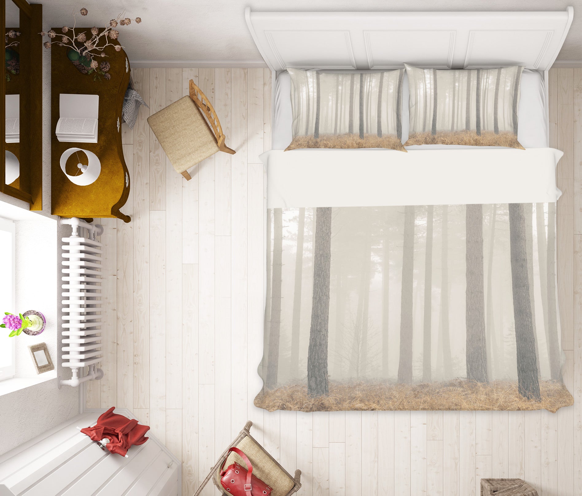 3D Forest Fog 6984 Assaf Frank Bedding Bed Pillowcases Quilt Cover Duvet Cover