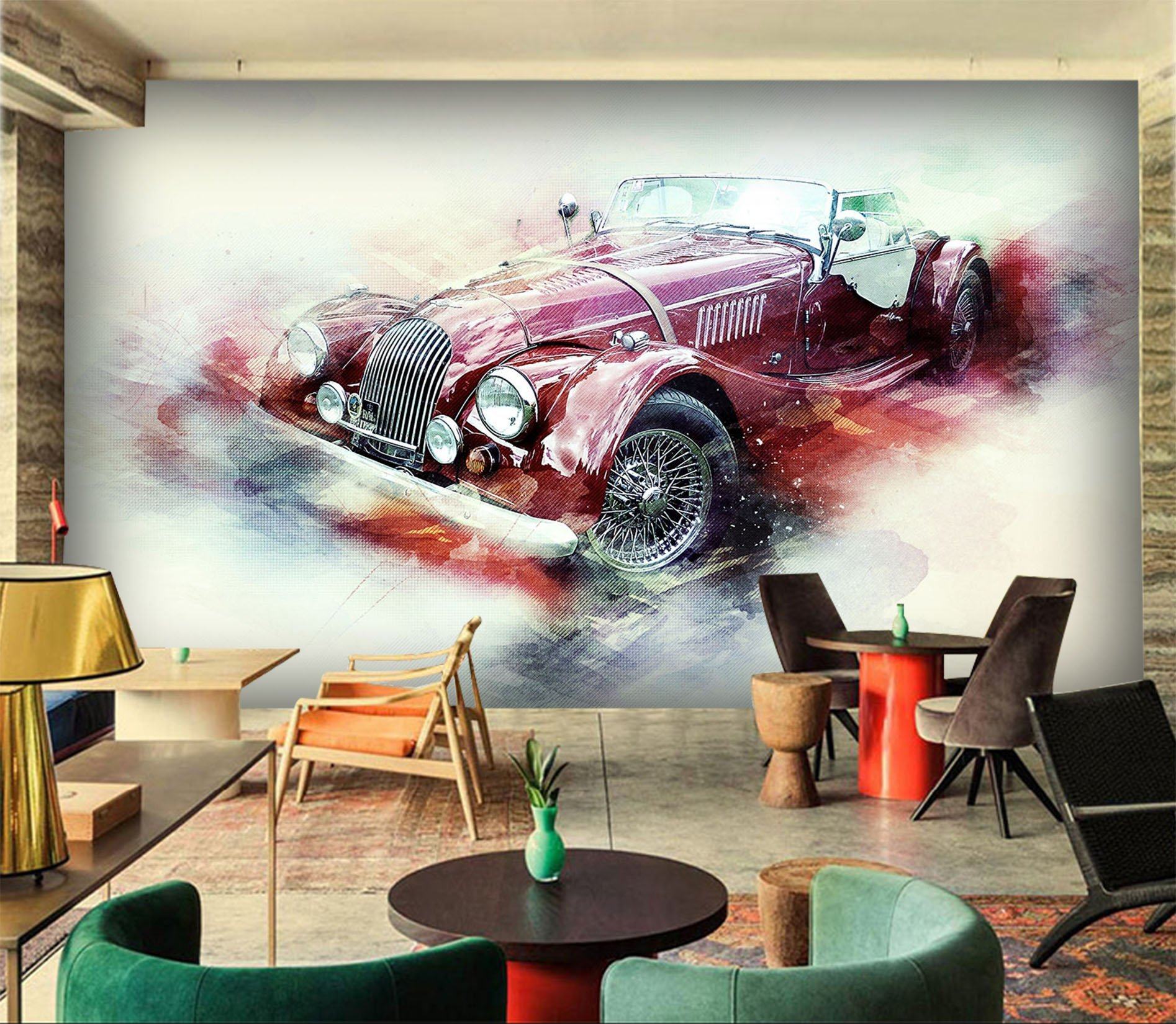 3D Austin Colour 903 Vehicle Wall Murals Wallpaper AJ Wallpaper 2 