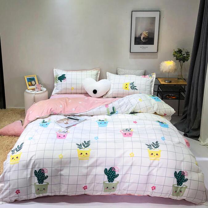 3D Cartoon Flower Pot 3073 Bed Pillowcases Quilt