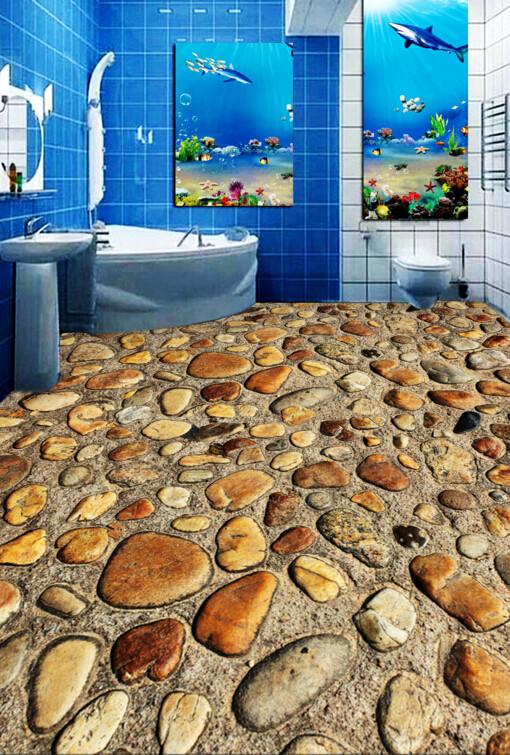 3D Stone Ground Floor Mural Wallpaper AJ Wallpaper 2 