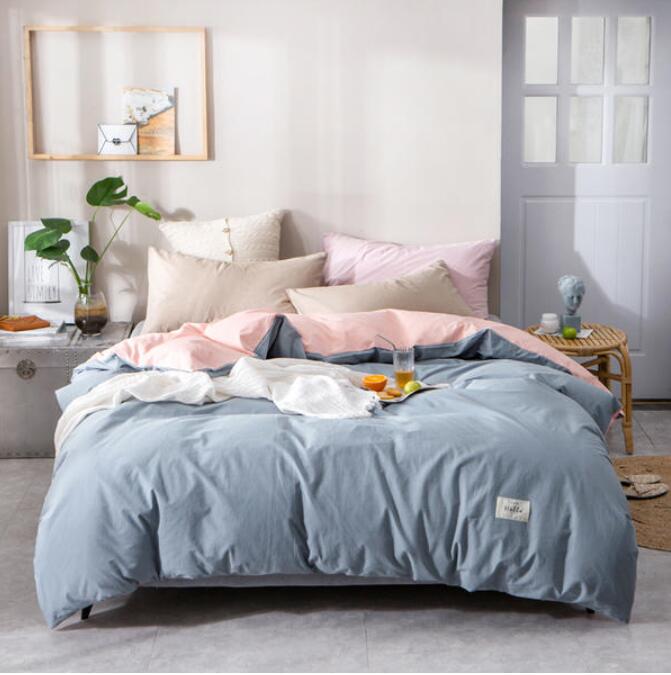 3D Light Blue 4100 Bed Pillowcases Quilt