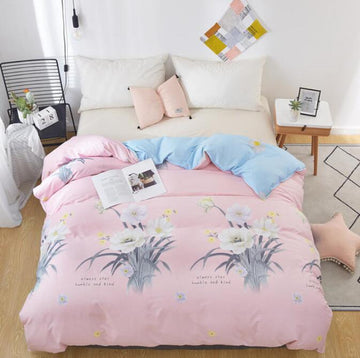 3D White Flower Bush 3033 Bed Pillowcases Quilt