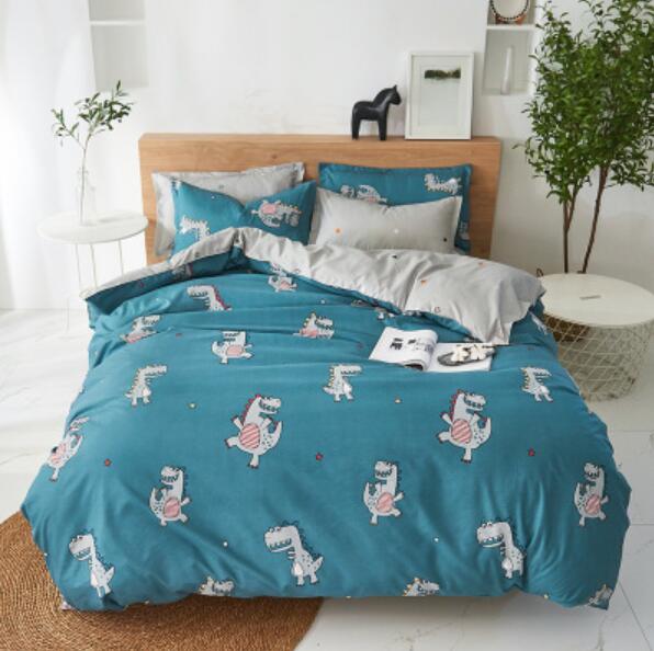 3D Cartoon Little Dinosaur Pattern 4041 Bed Pillowcases Quilt