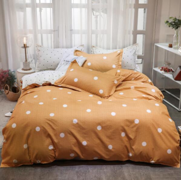 3D Orange White Dots 5196 Bed Pillowcases Quilt