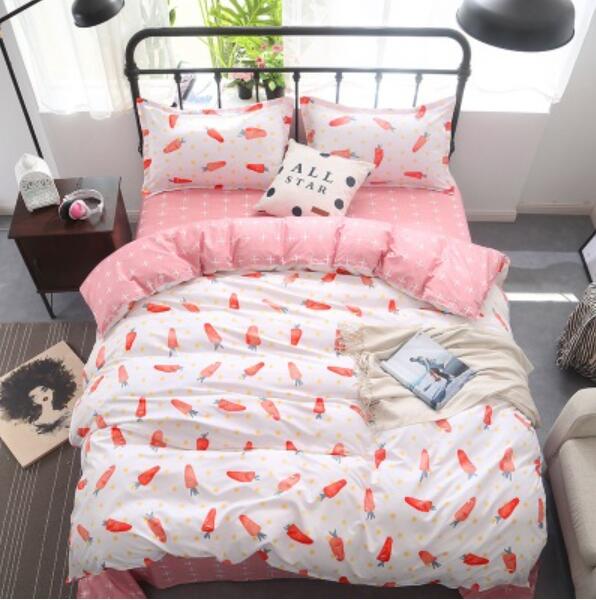 3D Carrot 4001 Bed Pillowcases Quilt