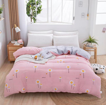 3D Little Yellow Flower 2070 Bed Pillowcases Quilt