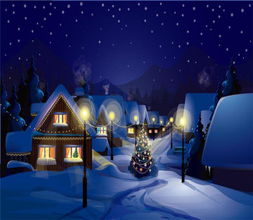 3D Christmas Eve Star Hut 667 Wallpaper AJ Wallpapers 