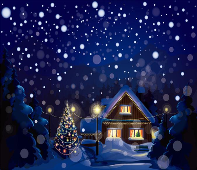 3D Christmas Snowflake Drift Hut 663 Wallpaper AJ Wallpaper 