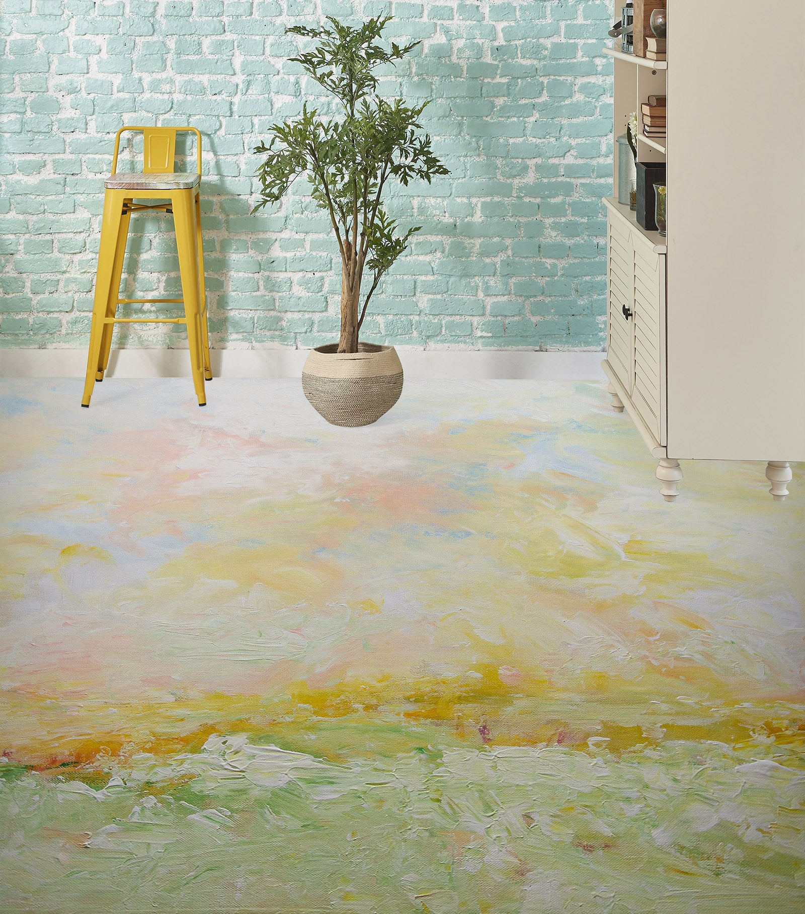 3D Colored Clouds 467 Allan P. Friedlander Floor Mural