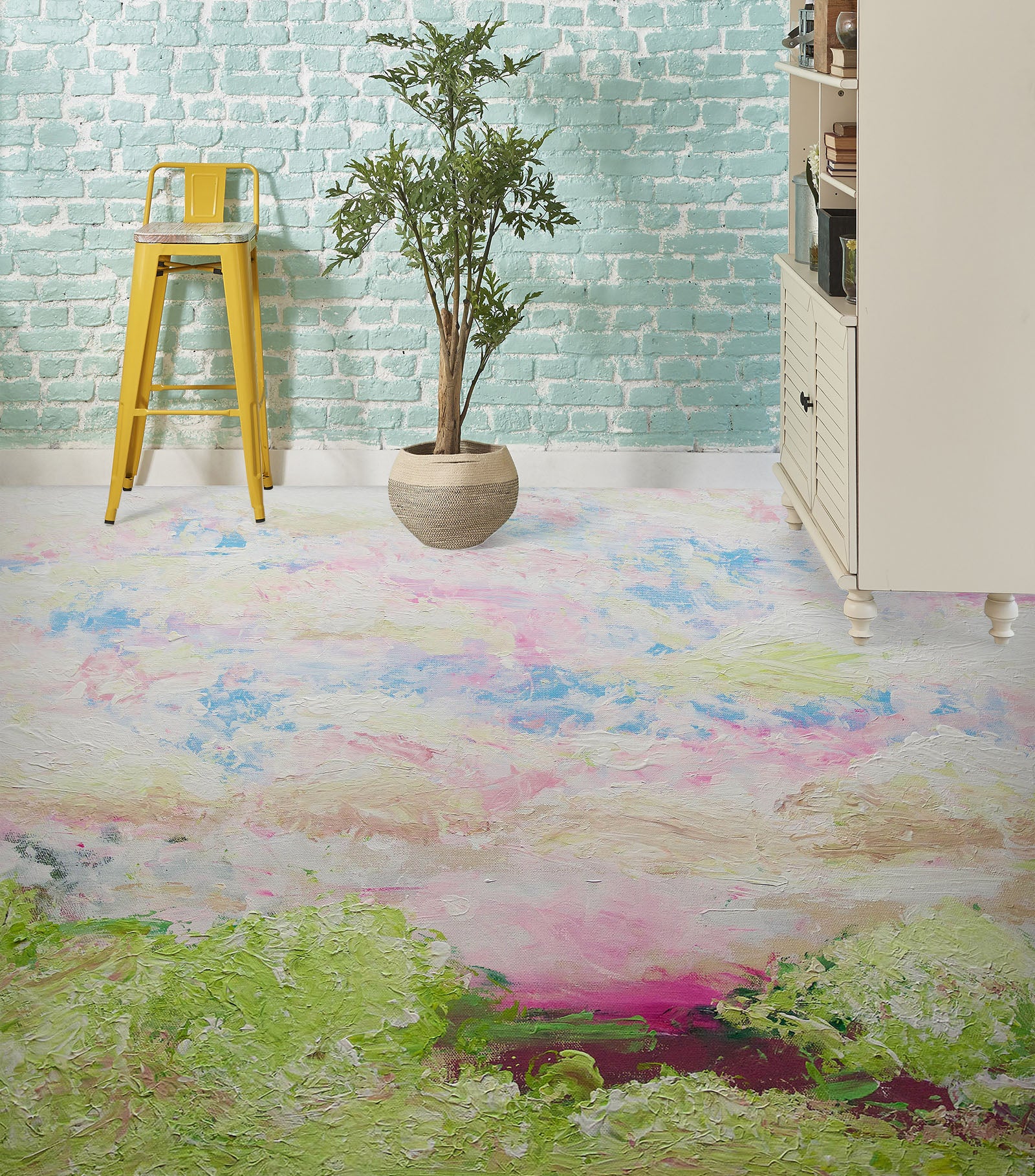 3D Colorful Cloud Paint Pattern 9503 Allan P. Friedlander Floor Mural