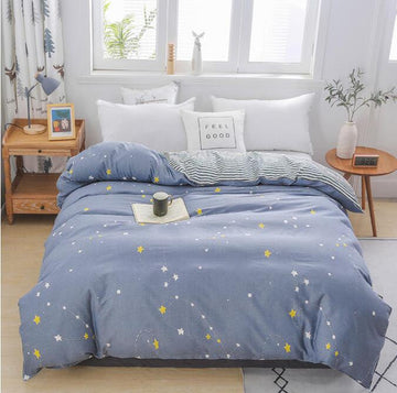 3D Dark Gray Star 3162 Bed Pillowcases Quilt