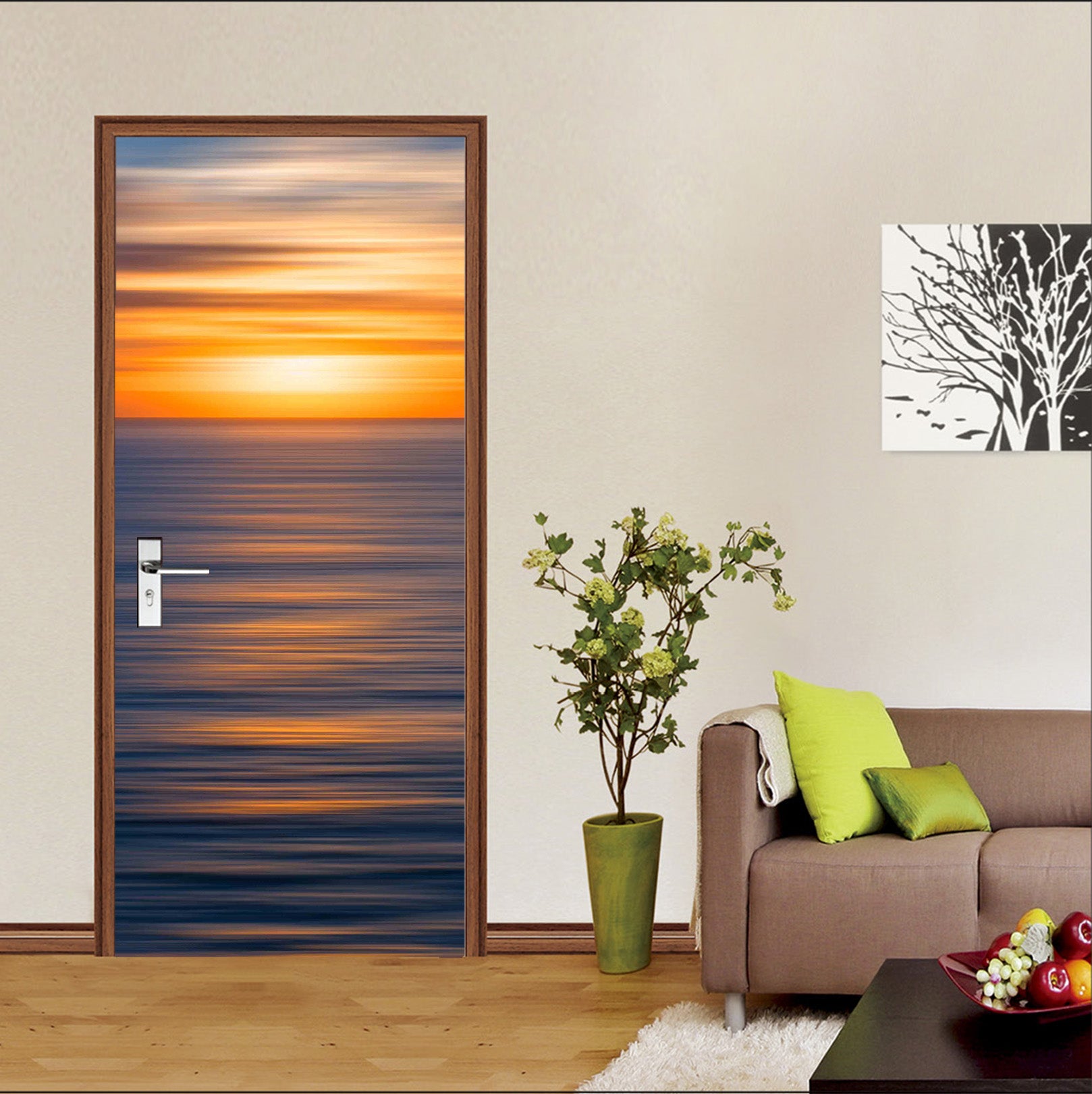 3D Sea Surface Sunlight 119152 Marco Carmassi Door Mural