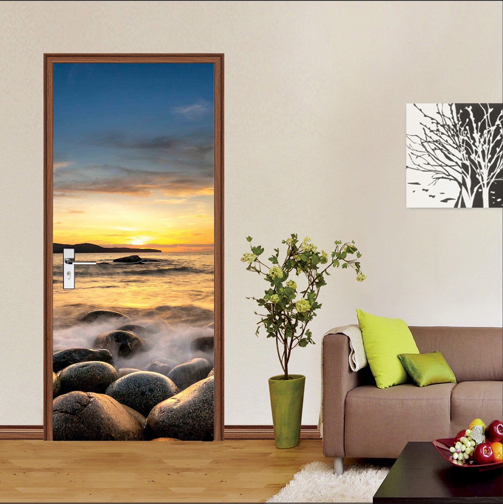 3D Stone Sky 22012 Door Mural