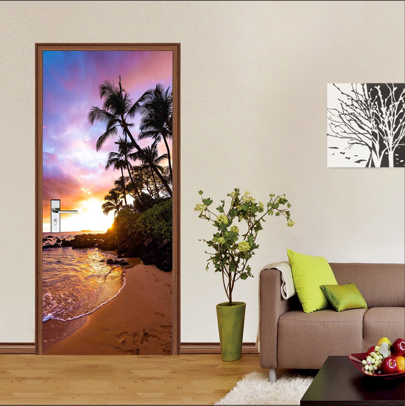 3D Seaside 24151 Door Mural