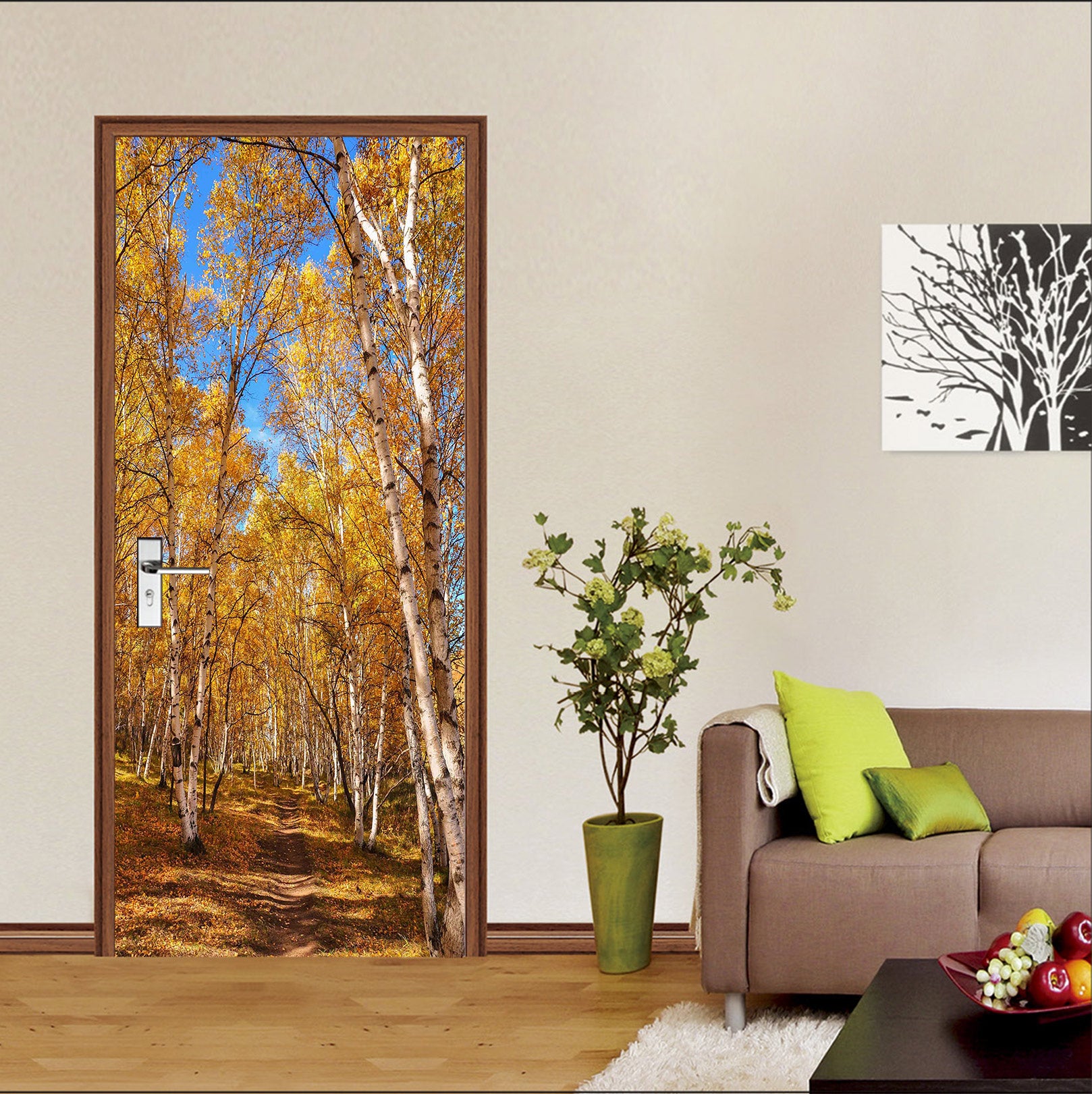 3D Forest 25053 Door Mural