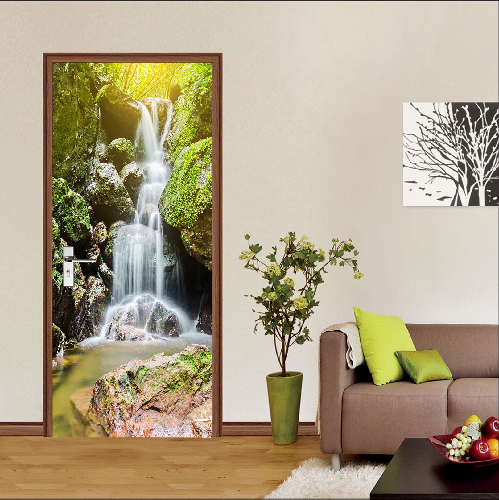 3D Waterfall 24115 Door Mural
