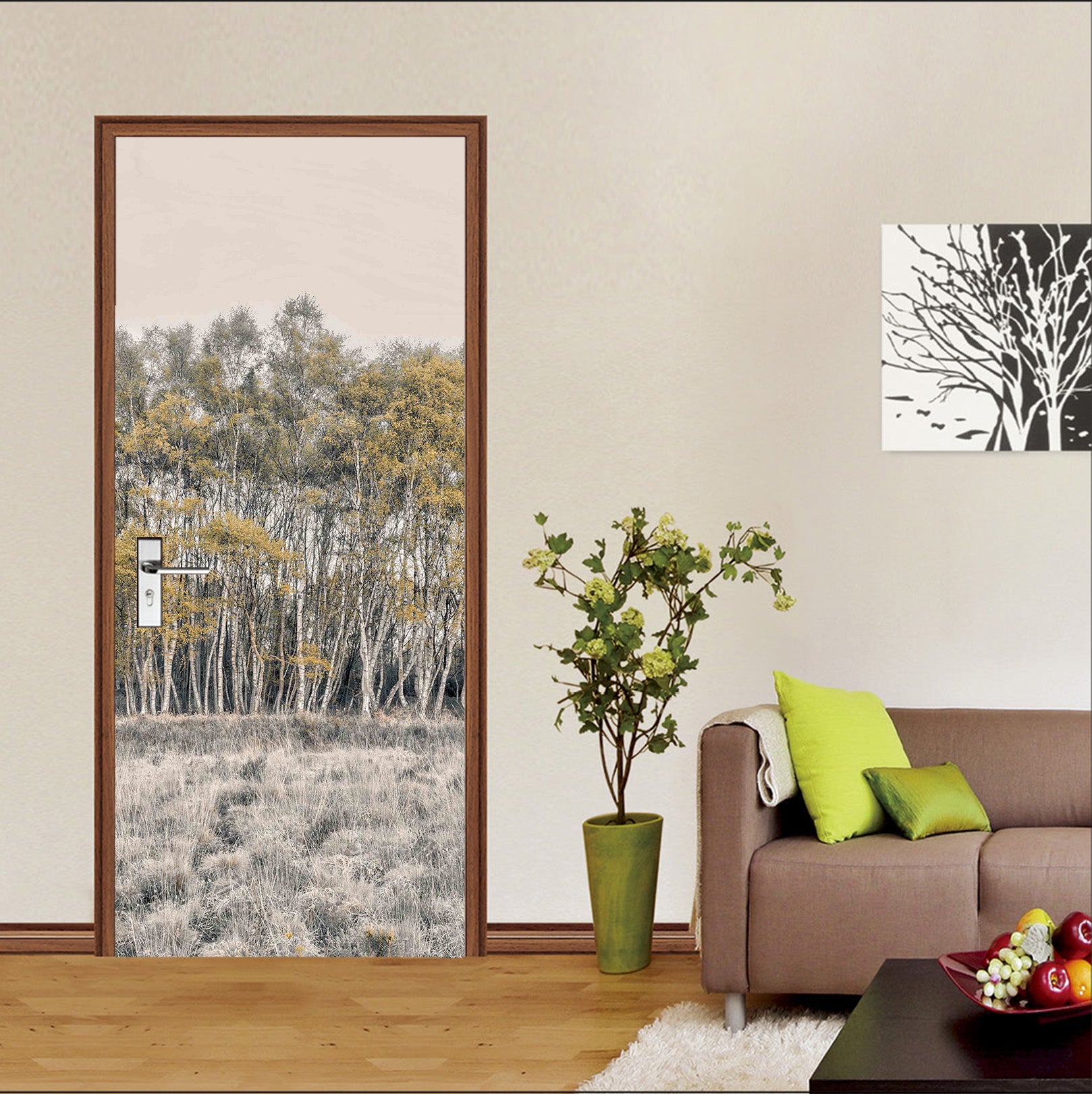 3D Forest Meadow 101219 Assaf Frank Door Mural