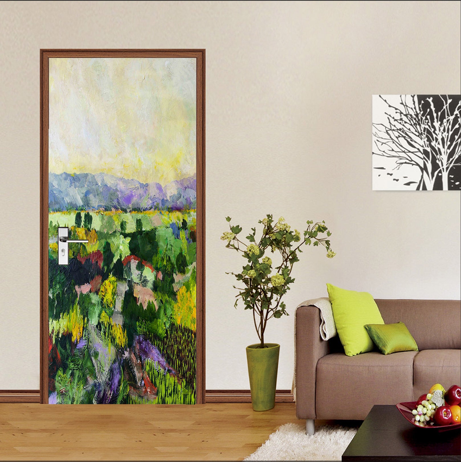 3D Field Forest Grass 93128 Allan P. Friedlander Door Mural