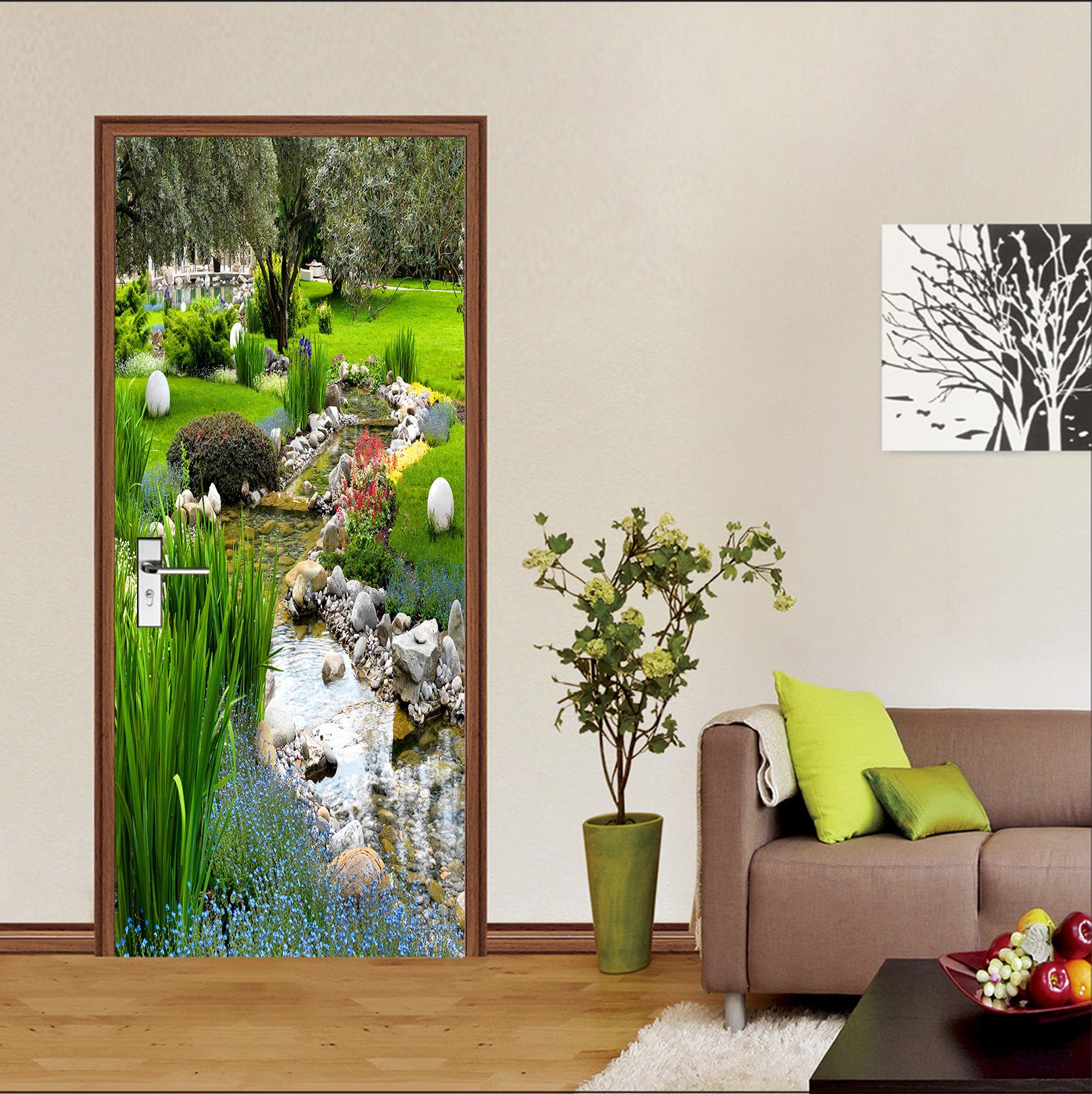 3D Grass 25082 Door Mural