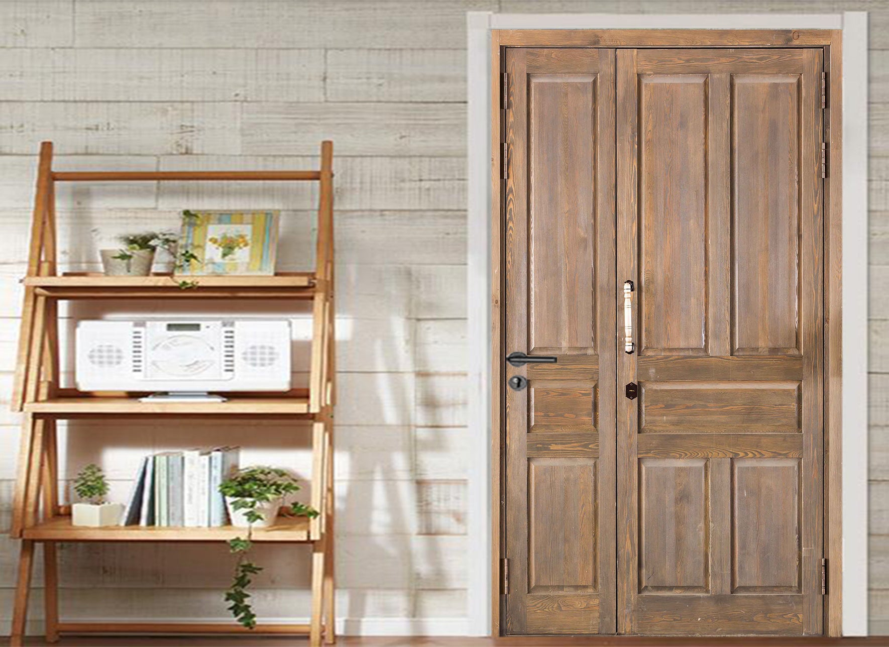 3D Wood Color 23004 Door Mural
