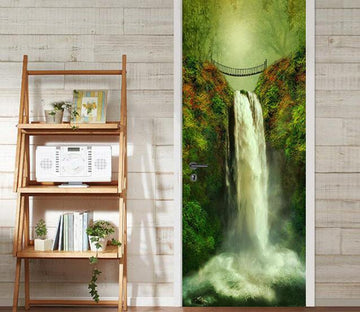 3D waterfall oil painting door mural Wallpaper AJ Wallpaper 