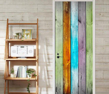 3D stripe board painting door mural Wallpaper AJ Wallpaper 