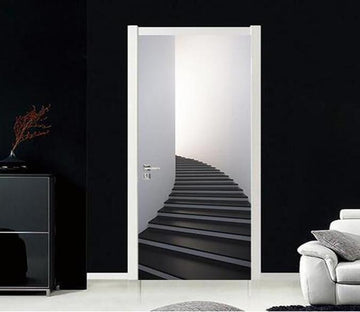 3D Stairway door mural Wallpaper AJ Wallpaper 