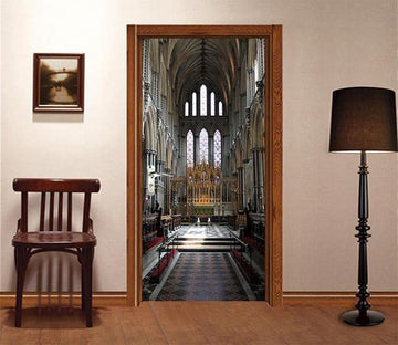 3D magnificent church door mural Wallpaper AJ Wallpaper 