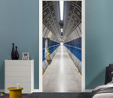 3D tunnel alley road door mural Wallpaper AJ Wallpaper 