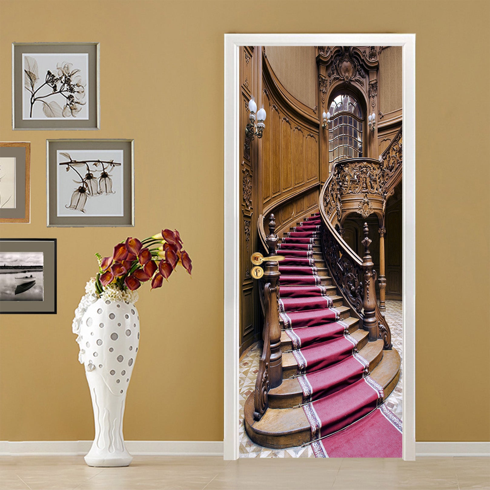 3D Stairs 22032 Door Mural