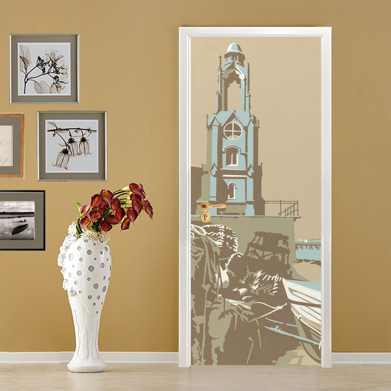 3D Tall Building 9287 Steve Read Door Mural