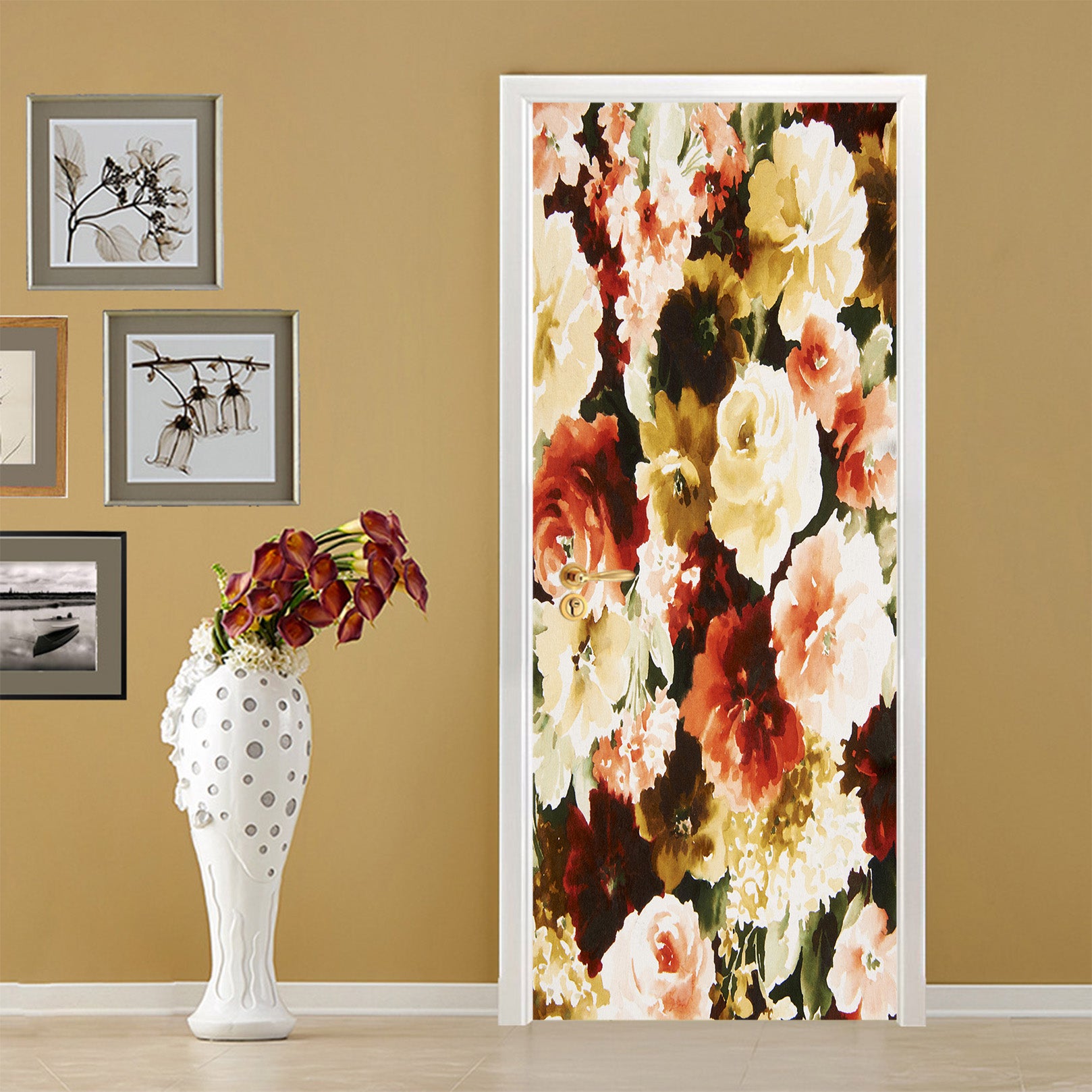 3D Flowers 25099 Door Mural