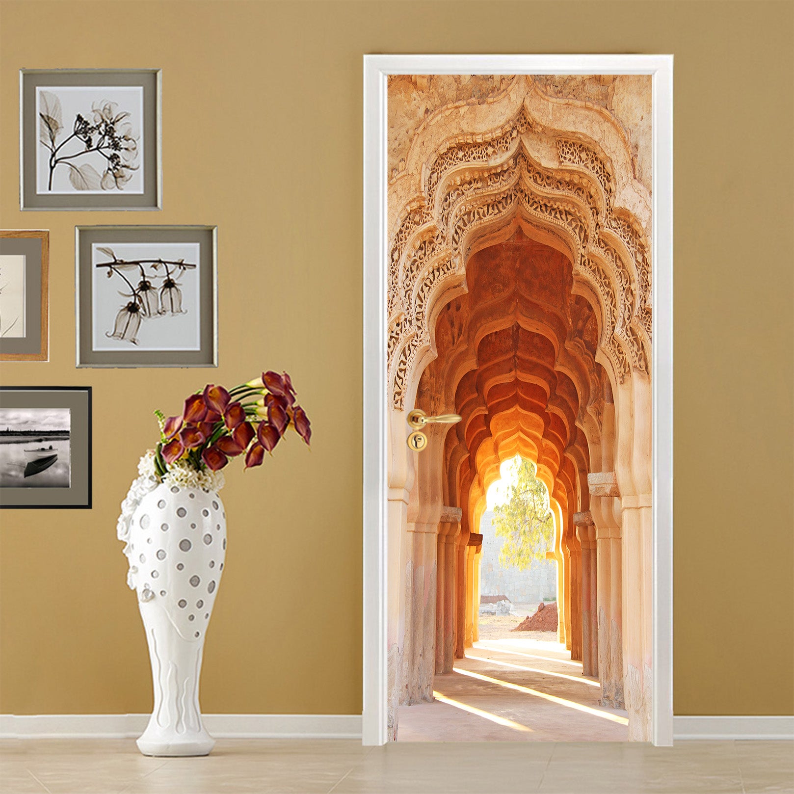 3D Door Frame Corridor 22143 Door Mural
